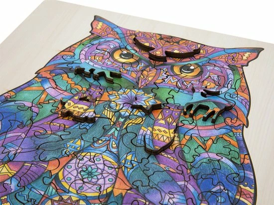 Grafix Houten Puzzel Uil | Unieke Puzzelstukjes In Vorm Van Dieren | 130 Puzzelstukjes | Puzzel Voor Kinderen En Volwassenen | Formaat 30 X 22.5 CM | Cadeau Voor Jong En Oud 10 Grafix Houten Puzzel Uil | Unieke Puzzelstukjes In Vorm Van Dieren | 130 Puzzelstukjes | Puzzel Voor Kinderen En Volwassenen | Formaat 30 X 22.5 CM | Cadeau Voor Jong En Oud - Afbeelding 8