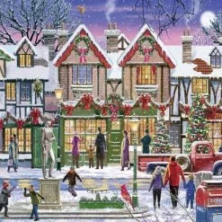 Ravensburger Puzzel Kerstmis Op Het Plein - Legpuzzel - 1000 Stukjes -Exporteren puzzels winkel 550x413 3