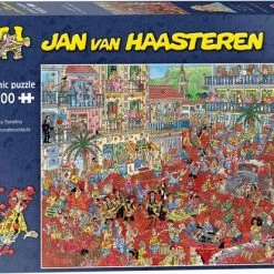 Jan Van Haasteren La Tomatina Puzzel - 1000 Stukjes 21 Jan Van Haasteren La Tomatina Puzzel - 1000 Stukjes -Exporteren puzzels winkel 550x414 2