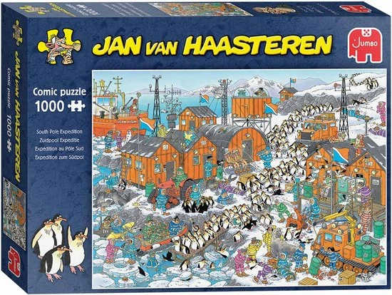 Jan Van Haasteren Zuidpool Expeditie Puzzel - 1000 Stukjes 10 Jan Van Haasteren Zuidpool Expeditie Puzzel - 1000 Stukjes - Afbeelding 8