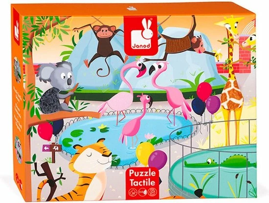 Janod Voelpuzzel - Een Dag In De Dierentuin 20 Janod Voelpuzzel - Een Dag In De Dierentuin - Afbeelding 18