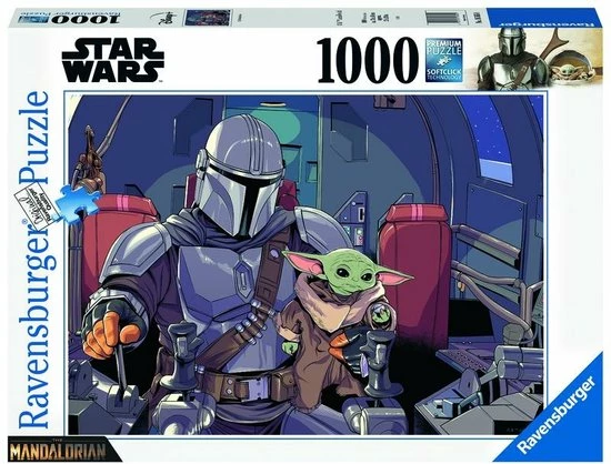 Ravensburger Puzzel Disney Star Wars The Mandalorian - Legpuzzel - 1000 Stukjes 6 Ravensburger Puzzel Disney Star Wars The Mandalorian - Legpuzzel - 1000 Stukjes - Afbeelding 4