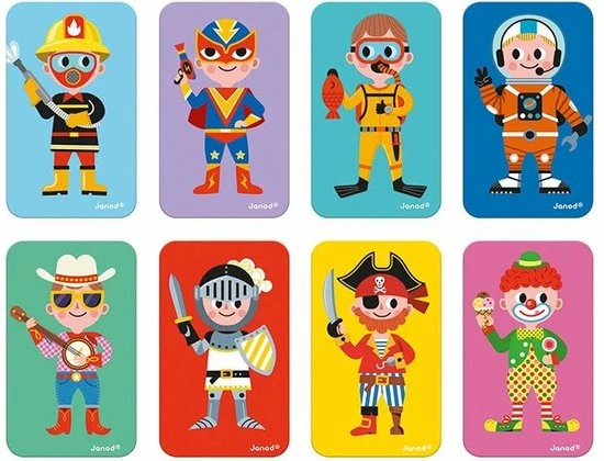 Janod Magnetibook - Verkleedfeest Jongens 9 Janod Magnetibook - Verkleedfeest Jongens - Afbeelding 7