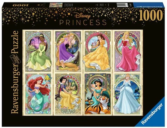 Ravensburger Puzzel Disney Art Nouveau Prinsessen - Legpuzzel - 1000 Stukjes 3 Ravensburger Puzzel Disney Art Nouveau Prinsessen - Legpuzzel - 1000 Stukjes