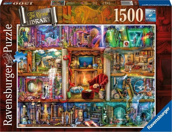 Ravensburger Puzzel De Grote Bibliotheek - Legpuzzel - 1500 Stukjes 3 Ravensburger Puzzel De Grote Bibliotheek - Legpuzzel - 1500 Stukjes
