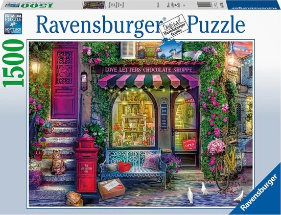 Ravensburger Puzzel Liefdesbrieven En Chocolade - Legpuzzel - 1500 Stukjes 3 Ravensburger Puzzel Liefdesbrieven En Chocolade - Legpuzzel - 1500 Stukjes