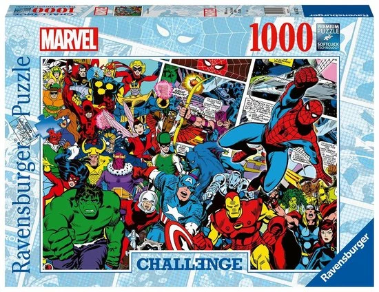 Geen Ravensburger Puzzel Challenge Marvel - Legpuzzel - 1000 Stukjes 3 Geen Ravensburger Puzzel Challenge Marvel - Legpuzzel - 1000 Stukjes