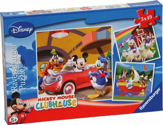 Ravensburger Puzzel Disney Mickey Mouse: Iedereen Houdt Van Mickey - 3x49 Stukjes - Kinderpuzzel 12 Ravensburger Puzzel Disney Mickey Mouse: Iedereen Houdt Van Mickey - 3x49 Stukjes - Kinderpuzzel - Afbeelding 10