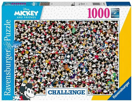 Ravensburger Puzzel Challenge Mickey - Legpuzzel - 1000 Stukjes 3 Ravensburger Puzzel Challenge Mickey - Legpuzzel - 1000 Stukjes