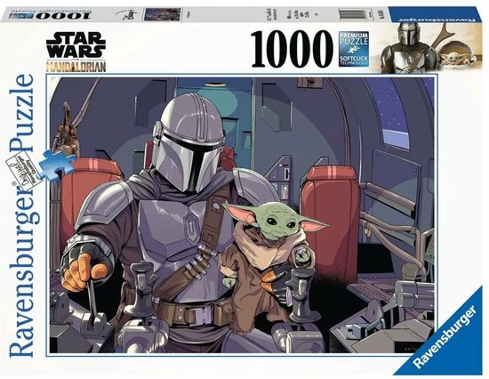 Ravensburger Puzzel Disney Star Wars The Mandalorian - Legpuzzel - 1000 Stukjes 7 Ravensburger Puzzel Disney Star Wars The Mandalorian - Legpuzzel - 1000 Stukjes - Afbeelding 5