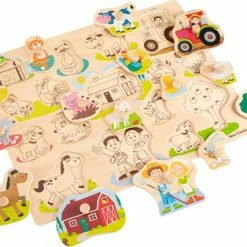 New Classic Toys Grote Houten Legpuzzel Boerderijdieren 16 Puzzelstukjes - FSC 100%-gecertificeerd Hout 14 New Classic Toys Grote Houten Legpuzzel Boerderijdieren 16 Puzzelstukjes - FSC 100%-gecertificeerd Hout -Exporteren puzzels winkel 550x427 4