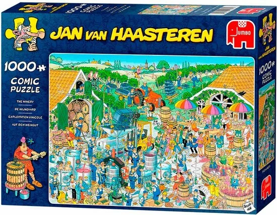 Jan Van Haasteren De Wijnmakerij Puzzel - 1000 Stukjes 15 Jan Van Haasteren De Wijnmakerij Puzzel - 1000 Stukjes - Afbeelding 13