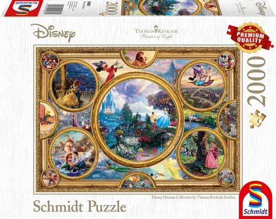 Schmidt Puzzel Disney Dreams Collection - 2000 Stukjes - 12+ 3 Schmidt Puzzel Disney Dreams Collection - 2000 Stukjes - 12+