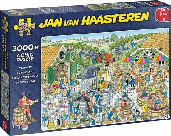 Jan Van Haasteren De Wijnmakerij Puzzel - 3000 Stukjes 3 Jan Van Haasteren De Wijnmakerij Puzzel - 3000 Stukjes