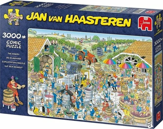 Jan Van Haasteren De Wijnmakerij Puzzel - 3000 Stukjes 4 Jan Van Haasteren De Wijnmakerij Puzzel - 3000 Stukjes - Afbeelding 2