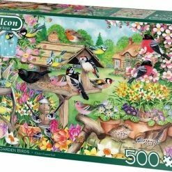 Falcon Puzzel Spring Garden Birds - Legpuzzel - 500 Stukjes -Exporteren puzzels winkel 550x446 1