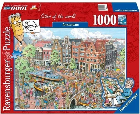 Ravensburger Puzzel Fleroux Amsterdam - Legpuzzel - 1000 Stukjes 11 Ravensburger Puzzel Fleroux Amsterdam - Legpuzzel - 1000 Stukjes - Afbeelding 9