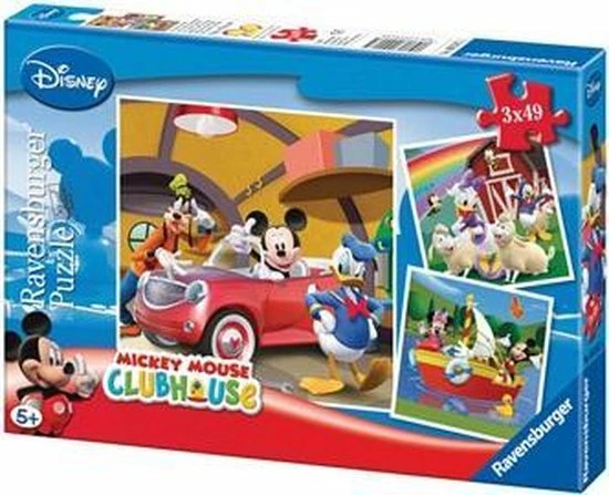 Ravensburger Puzzel Disney Mickey Mouse: Iedereen Houdt Van Mickey - 3x49 Stukjes - Kinderpuzzel 15 Ravensburger Puzzel Disney Mickey Mouse: Iedereen Houdt Van Mickey - 3x49 Stukjes - Kinderpuzzel - Afbeelding 13