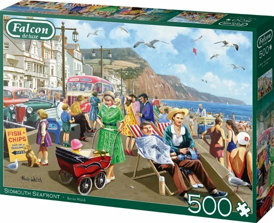 Falcon Puzzel Sidmouth Seafront - Legpuzzel - 500 Stukjes 4 Falcon Puzzel Sidmouth Seafront - Legpuzzel - 500 Stukjes - Afbeelding 2