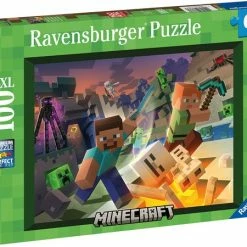 Ravensburger Puzzel Monster Minecraft - Legpuzzel - 100XXL Stukjes -Exporteren puzzels winkel 550x450 2