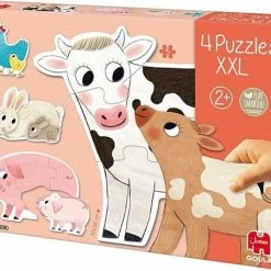 Goula 4 XXL Vormpuzzels Dieren Mama's En Baby's - 2+3+4+5 Stukjes -Exporteren puzzels winkel 550x451 33