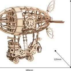 Robotime 3d-puzzel Airship 18 Cm Hout Naturel 176-delig 13 Robotime 3d-puzzel Airship 18 Cm Hout Naturel 176-delig -Exporteren puzzels winkel 550x451 34