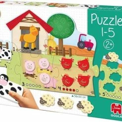 Goula Vormenpuzzel Boerderij Hout - Leren Tellen - 21 Stukjes -Exporteren puzzels winkel 550x451 38
