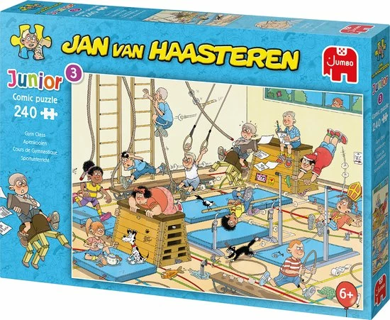 Jan Van Haasteren Junior Apenkooien Puzzel - 240 Stukjes - Kinderpuzzel 6 Jan Van Haasteren Junior Apenkooien Puzzel - 240 Stukjes - Kinderpuzzel - Afbeelding 4