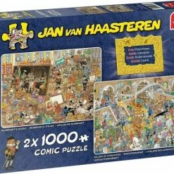 Jan Van Haasteren A Trip To The Museum Puzzel - 2 X 1000 Stukjes (without Gift) -Exporteren puzzels winkel 550x454