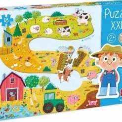 Goula Vormenpuzzel Boerderij Junior Hout - 17 Stukjes -Exporteren puzzels winkel 550x454 3
