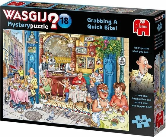 Wasgij Mystery 18 Een Snelle Hap! Puzzel - 1000 Stukjes 5 Wasgij Mystery 18 Een Snelle Hap! Puzzel - 1000 Stukjes - Afbeelding 3