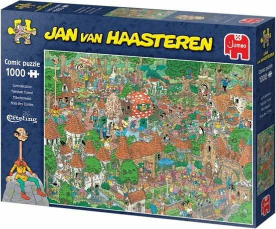 Jan Van Haasteren Efteling Sprookjesbos Puzzel - 1000 Stukjes 4 Jan Van Haasteren Efteling Sprookjesbos Puzzel - 1000 Stukjes - Afbeelding 2
