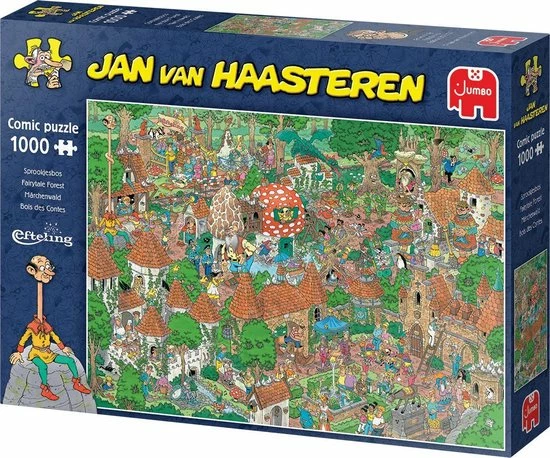 Jan Van Haasteren Efteling Sprookjesbos Puzzel - 1000 Stukjes 6 Jan Van Haasteren Efteling Sprookjesbos Puzzel - 1000 Stukjes - Afbeelding 4