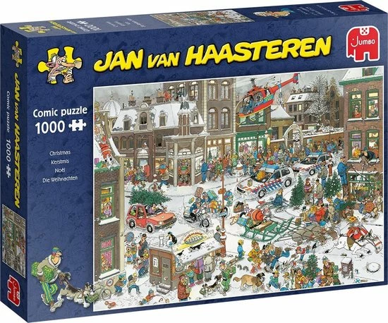 Jan Van Haasteren Kerstmis Puzzel - 1000 Stukjes 3 Jan Van Haasteren Kerstmis Puzzel - 1000 Stukjes