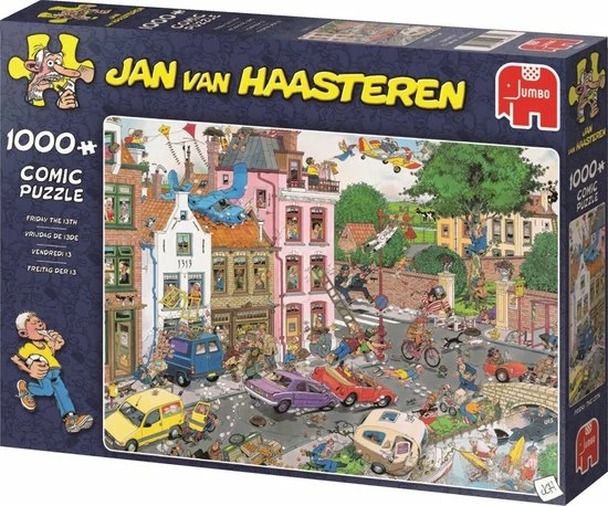 Jan Van Haasteren Vrijdag De 13e Puzzel - 1000 Stukjes 9 Jan Van Haasteren Vrijdag De 13e Puzzel - 1000 Stukjes - Afbeelding 7