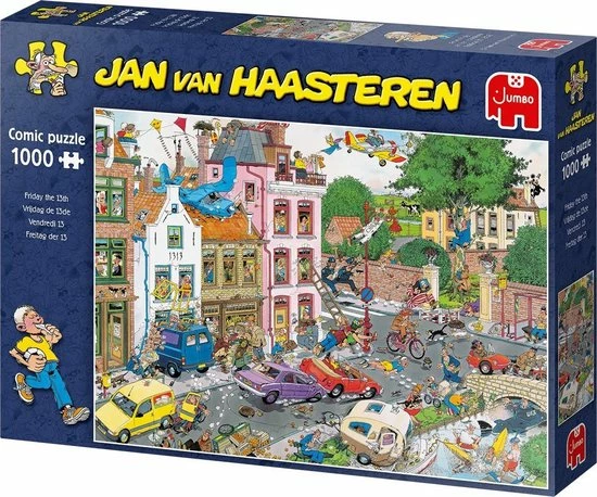 Jan Van Haasteren Vrijdag De 13e Puzzel - 1000 Stukjes 11 Jan Van Haasteren Vrijdag De 13e Puzzel - 1000 Stukjes - Afbeelding 9