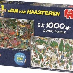 Jan Van Haasteren Christmas Gifts Puzzel - 2x1000 Stukjes 22 Jan Van Haasteren Christmas Gifts Puzzel - 2x1000 Stukjes -Exporteren puzzels winkel 550x458 156