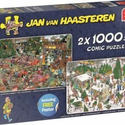 Jan Van Haasteren Christmas Gifts Puzzel - 2x1000 Stukjes 24 Jan Van Haasteren Christmas Gifts Puzzel - 2x1000 Stukjes -Exporteren puzzels winkel 550x458 157