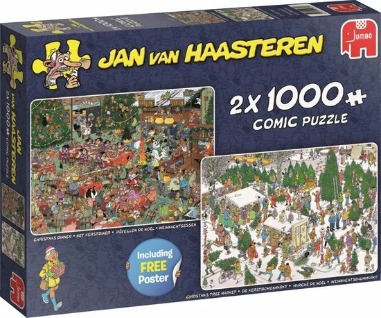 Jan Van Haasteren Christmas Gifts Puzzel - 2x1000 Stukjes 12 Jan Van Haasteren Christmas Gifts Puzzel - 2x1000 Stukjes - Afbeelding 10