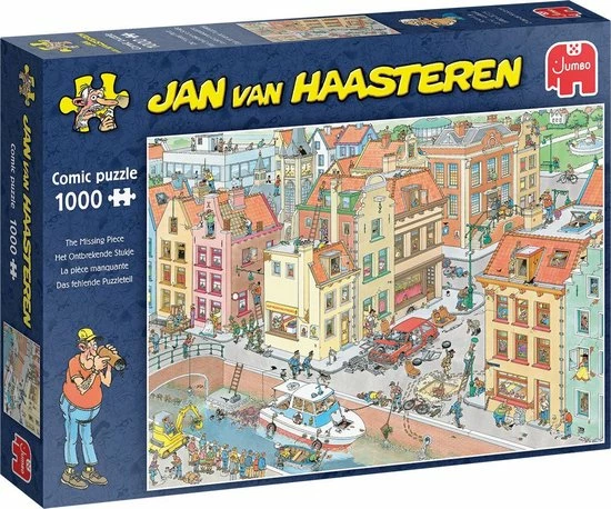 Jan Van Haasteren Het Ontbrekende Stukje Puzzel - 1000 Stukjes 4 Jan Van Haasteren Het Ontbrekende Stukje Puzzel - 1000 Stukjes - Afbeelding 2