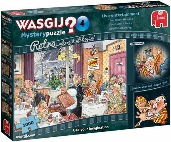 Wasgij Retro Mystery 4 Live Entertainment! Puzzel - 1000 Stukjes 14 Wasgij Retro Mystery 4 Live Entertainment! Puzzel - 1000 Stukjes - Afbeelding 12