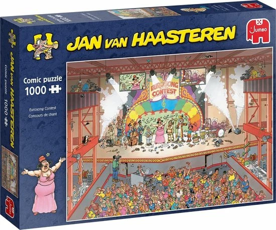Jan Van Haasteren Eurovisie Songfestival Puzzel - 1000 Stukjes 3 Jan Van Haasteren Eurovisie Songfestival Puzzel - 1000 Stukjes