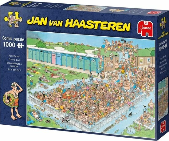 Jan Van Haasteren Bomvol Bad Puzzel - 1000 Stukjes 5 Jan Van Haasteren Bomvol Bad Puzzel - 1000 Stukjes - Afbeelding 3