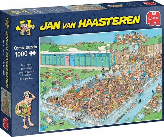 Jan Van Haasteren Bomvol Bad Puzzel - 1000 Stukjes 10 Jan Van Haasteren Bomvol Bad Puzzel - 1000 Stukjes - Afbeelding 8