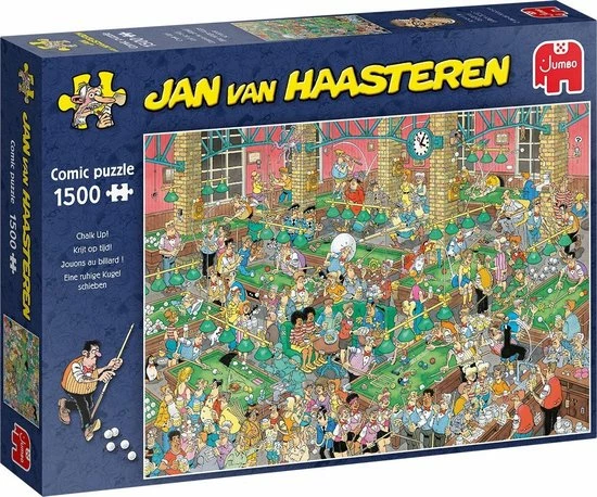 Jan Van Haasteren Krijt Op Tijd! Puzzel - 1500 Stukjes 3 Jan Van Haasteren Krijt Op Tijd! Puzzel - 1500 Stukjes