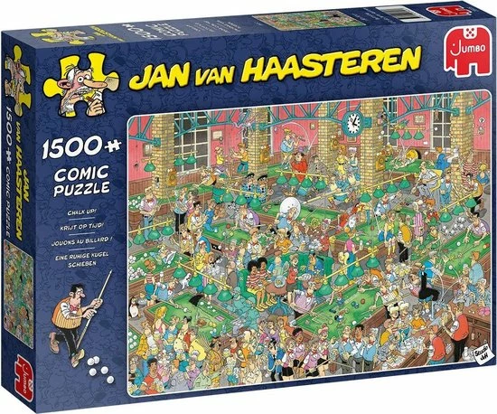Jan Van Haasteren Krijt Op Tijd! Puzzel - 1500 Stukjes 4 Jan Van Haasteren Krijt Op Tijd! Puzzel - 1500 Stukjes - Afbeelding 2