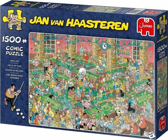 Jan Van Haasteren Krijt Op Tijd! Puzzel - 1500 Stukjes 11 Jan Van Haasteren Krijt Op Tijd! Puzzel - 1500 Stukjes - Afbeelding 9