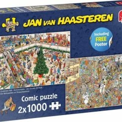 Jan Van Haasteren Kerstkoopjes & Black Friday Puzzel - 2 X 1000 Stukjes