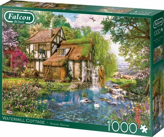 Falcon Puzzel Watermill Cottage - Legpuzzel - 1000 Stukjes 6 Falcon Puzzel Watermill Cottage - Legpuzzel - 1000 Stukjes - Afbeelding 4