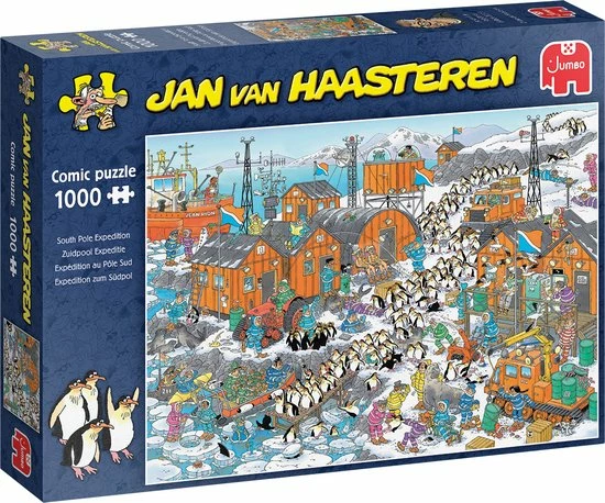 Jan Van Haasteren Zuidpool Expeditie Puzzel - 1000 Stukjes 3 Jan Van Haasteren Zuidpool Expeditie Puzzel - 1000 Stukjes